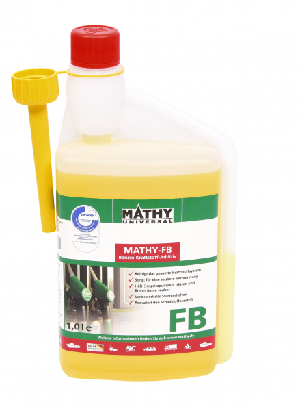 MATHY-FB Benzin-Additiv – 5,0 l Kraftstoffsystemreiniger für Benzinmotoren mit und ohne Turbo